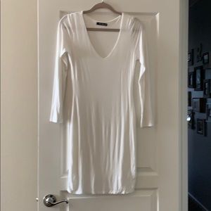 White Long Sleeved Bodycon